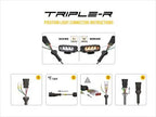 LAZER LAMPS Radiator Grille Kit TOYOTA Hilux Invincible X (2021+) Triple-R 750 WIDE