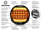 LAZER LAMPS SENTINEL 9" HIGHLINE Gen2 black mit Posi.Licht