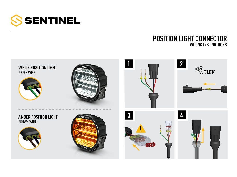 LAZER LAMPS SENTINEL 9" HIGHLINE Gen2 black mit Posi.Licht