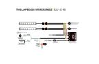 LAZER LAMPS Kabelsatz Einzel-Triple R- mit Posi. Licht & Blitzer