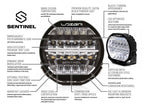 LAZER LAMPS Kühlergrill-Kit INEOS Grenadier Sentinel 7"