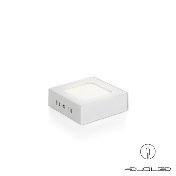 LED Aufbauleuchte eckig weiss 6W 390Lm 120x120mm