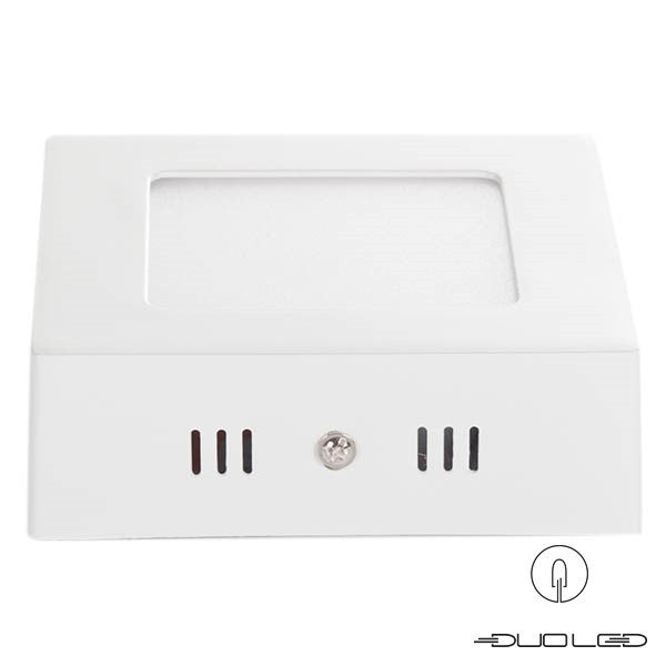 LED Aufbauleuchte eckig weiss 6W 390Lm 120x120mm