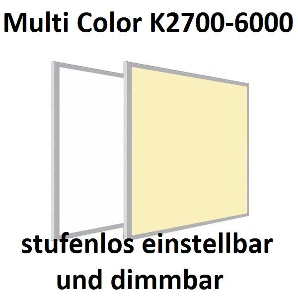LED-paneel meerkleurig CCT 62x62cm 36W