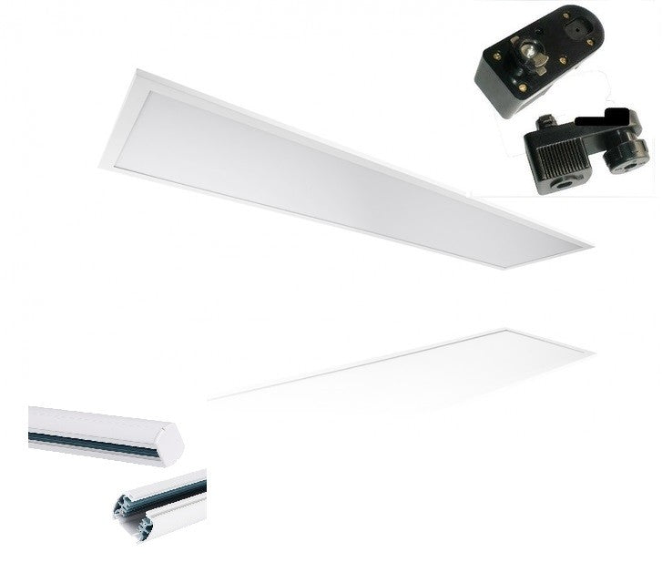 LED-paneel 30x120cm 40W Euro-stroomrail 