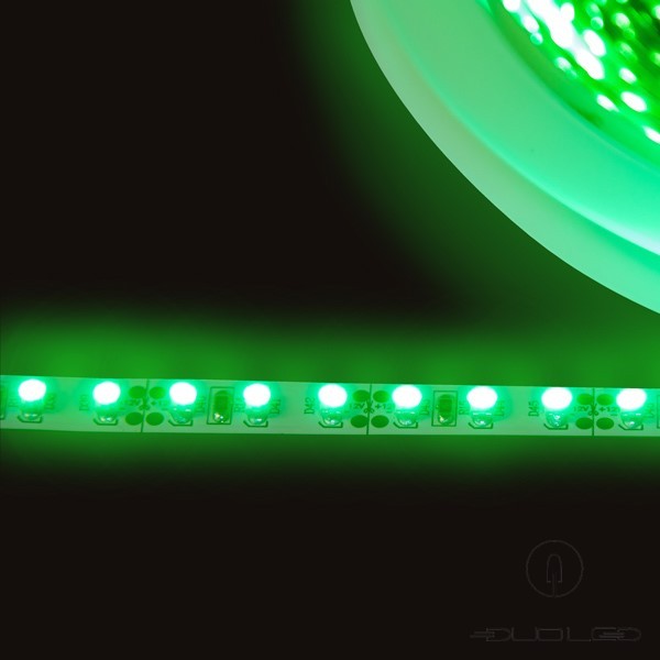 LED-strip SMD3528 12V 9,6W/m groen IP65 120LED/m