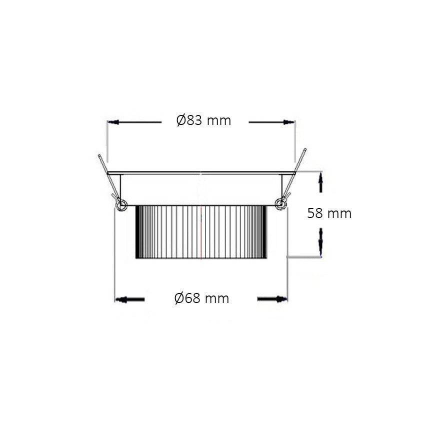 LED-spot Ф83mm 7W K3000-4000-6000 wit 