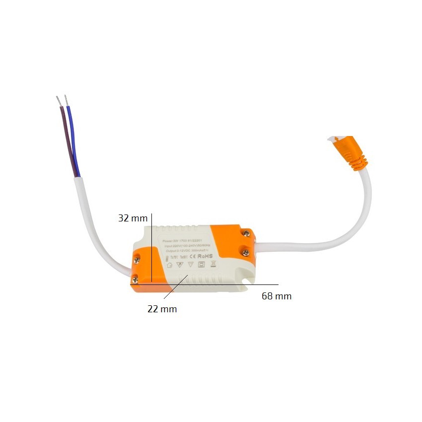 LED-spot Ф83mm 7W K3000-4000-6000 wit 