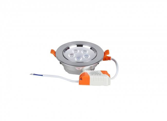 LED Spot Ф109mm 5W K3000-4000 silber
