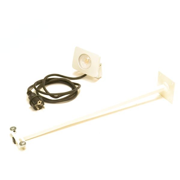 LED advertising light 10W white IP54 with extension arm