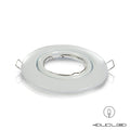 Basic white round rigid mounting frame Ø80mm