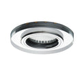 LED Deko Einbauspotrahmen GU10/GU5.3 Glasdesign Ø90mm