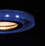 LED Deko Einbauspotrahmen GU10/GU5.3 Glasdesign Ø90mm