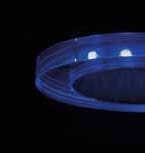 LED decorative recessed spotlight frame GU10/GU5.3 glass design 90x90mm