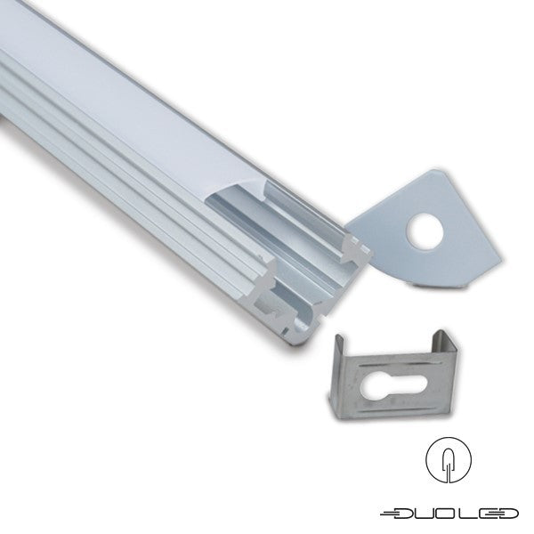 Alu Profil 19x19 45° 2m Set