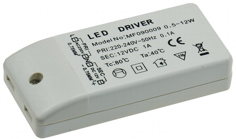 LED Netzteil 12W DC12V 1,0A IP20