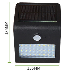 Solar Akku Wandleuchte 3W Smart PIR & Lichtsensor