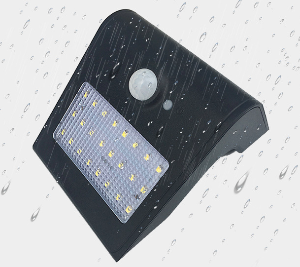 Solar Akku Wandleuchte 3W Smart PIR & Lichtsensor