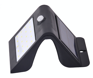 Solar Akku Wandleuchte 3W Smart PIR & Lichtsensor