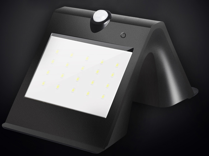 Solar Akku Wandleuchte 3W Smart PIR & Lichtsensor