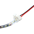 LED strip connection cable, 2-pin, single-sided quick connector, 10mm