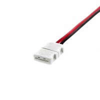 LED strip connection cable, 2-pin, single-sided quick connector, 10mm