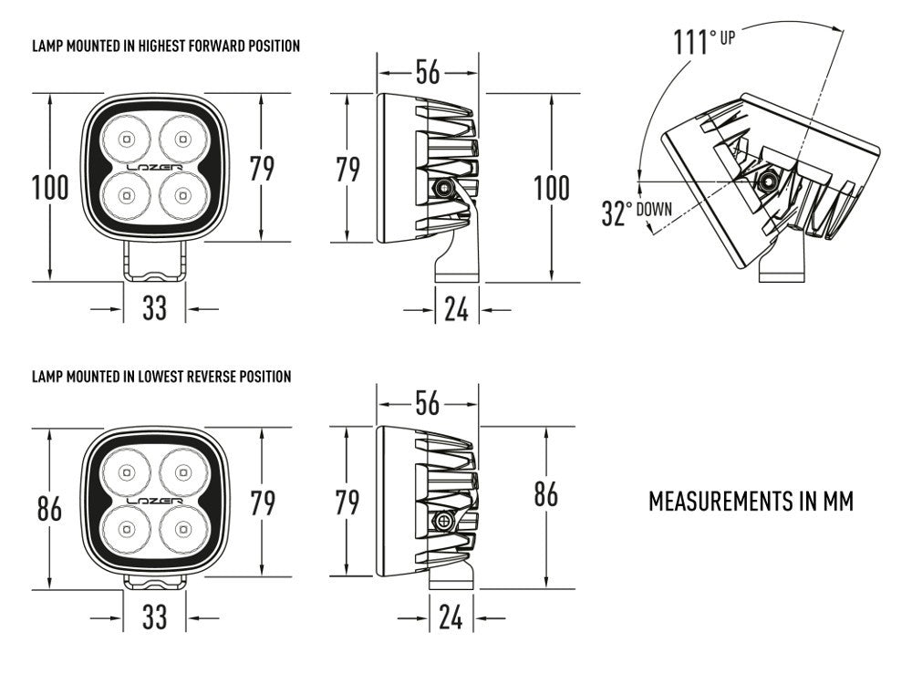 LAZER LAMPS Utility 25