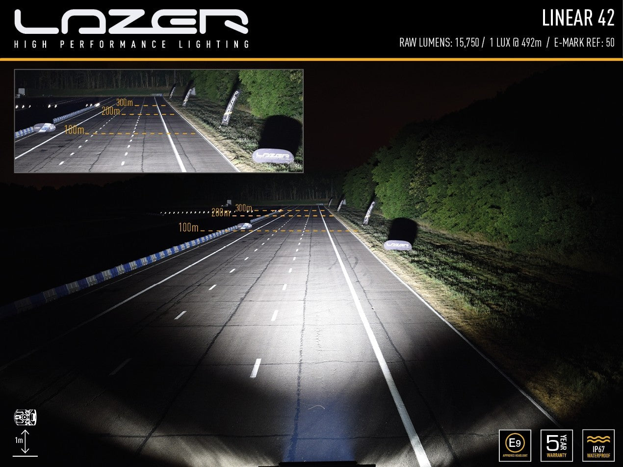 LAZER LAMPS Roof Mount Kit without Rails FORD RANGER (2015+/Raptor) Linear 42