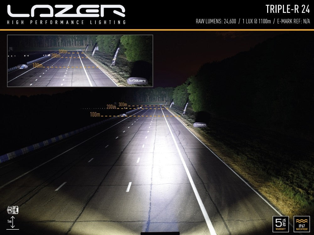 LAZER LAMPS roof mounting kit without railing FORD RANGER (2015+/Raptor) Triple-R24
