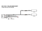 LAZER LAMPS Kabelsatz Doppel-Schalter kurz ST-Serie-TripleR-Linear