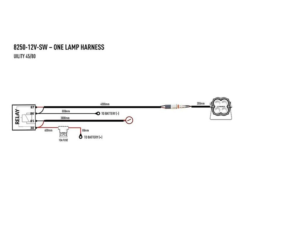 Lazer Cable Set Single Switch Utility Series
