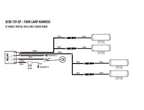 LAZER LAMPS Kabelsatz Vierfach-Splice ST-Serie-TripleR-Linear