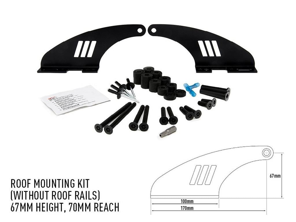 LAZER LAMPS Dachmontagesatz ohne Reling 67mm