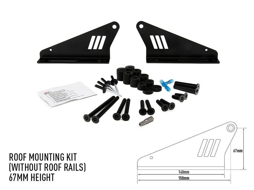 LAZER LAMPS Dachmontagesatz ohne Reling 67mm