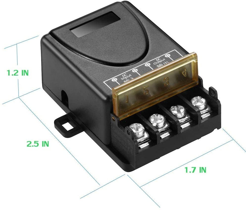 DUOLED Funkrelais 40A 12V mit Fernbedienung
