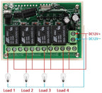 DUOLED Funkrelais 4 Kanal 12V mit Fernbedienung