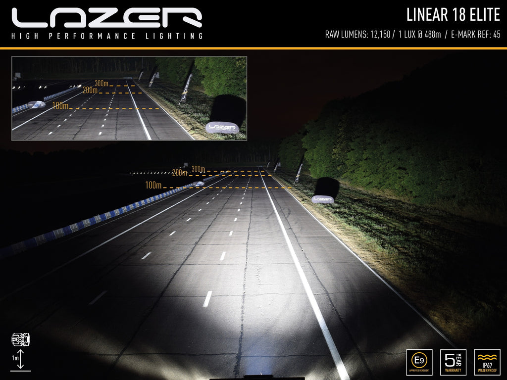 LAZER LAMPS Linear 18 Elite met Double E-goedkeuring
