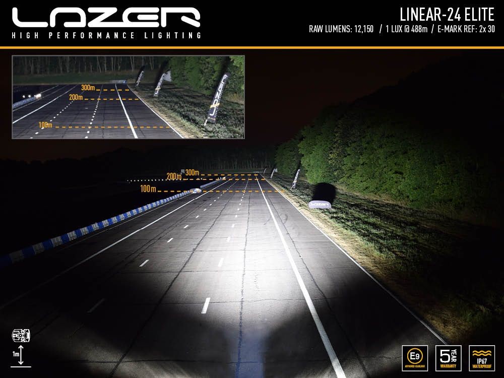 LAZER LAMPS Linear 24 Elite with dual E approval 