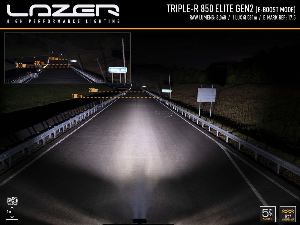 LAZER LAMPS Grille Kit FORD RANGER LTD (2023+) Triple-R 850 ELITE Gen2