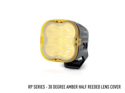 LAZER LAMPS Vorsatzlinse GELB HALB GERIFFELT 30° RP SERIE/UTILITY-80 HD