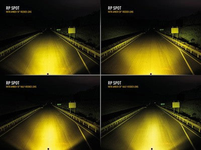 LAZER LAMPS LENS PROTECTOR YELLOW HALF-RIBBED 15