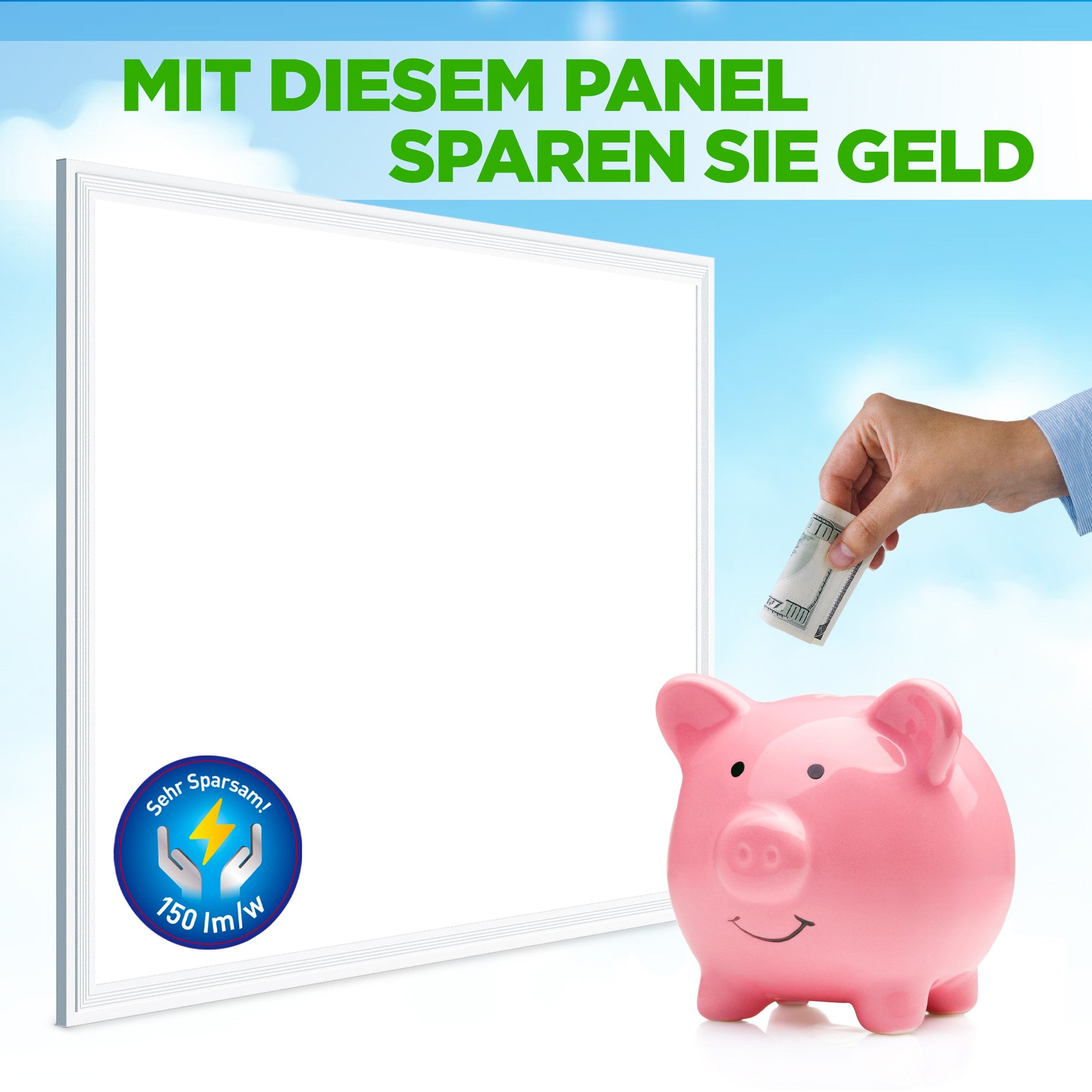 LED panel Lecom 620x620x9mm 24W 4000K