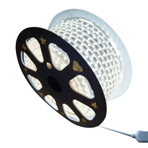 LED Strip 220V 6W/m  IP65 60LED/m dimmbar 50m Rolle K3000-4000-6000