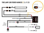 LAZER LAMPS Kabelsatz Doppelt Lang (für Triple-R bis 1000, ST-Reihe und Linear bis 18)
