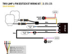 Lazer Lamps cable set double (for Utility 80HD series with adjustable brightness and RP hyperspot)