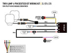 Lazer Lamps cable set double (for Utility 80HD series with adjustable brightness and RP hyperspot)
