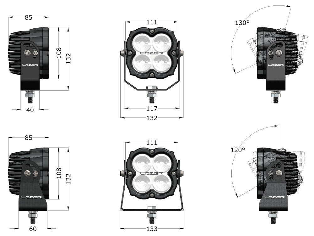 LAZER LAMPS Utility 80 ADR