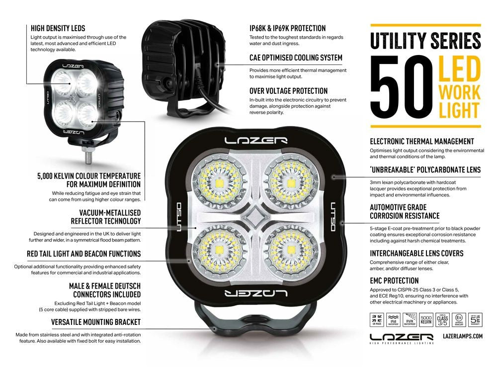 LAZER LAMPS Utility 50