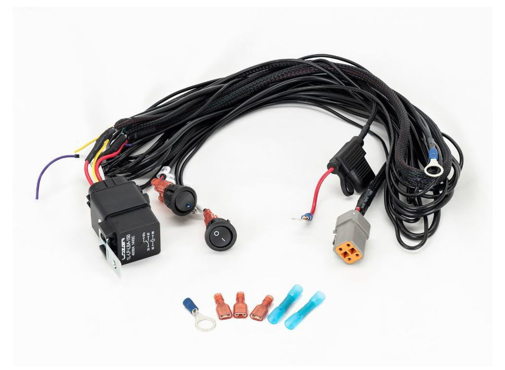 LAZER LAMPS Kabelsatz Single-Lamp Harness Kit - with LowBeam Assist für Linear-18 LBA